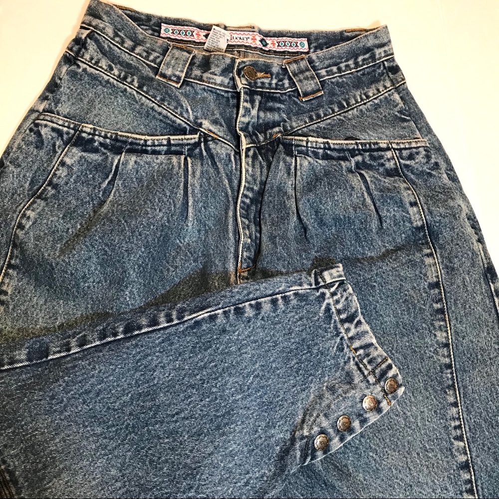 80’s Nuovo Mom Jeans Pleats High Waist 28 x 30